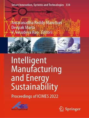 cover image of Intelligent Manufacturing and Energy Sustainability